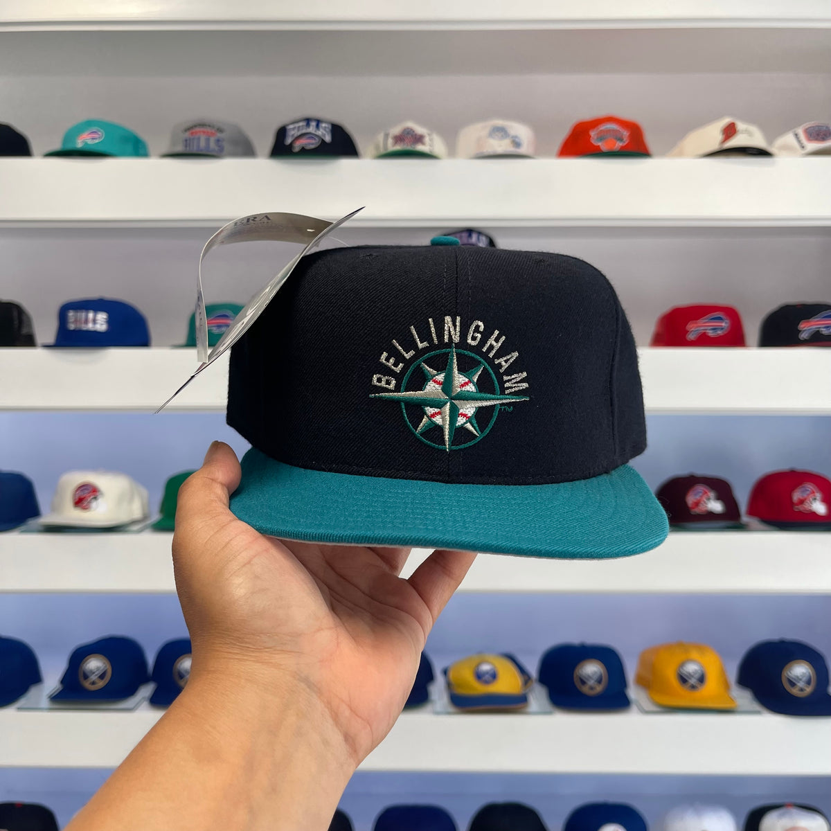 Vintage 1990s MiLB Bellingham Mariners Wool Fitted Size 7 1/2