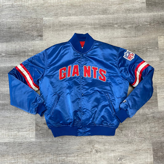 Vintage 1980s NFL New York Giants Starter Satin Jacket XL