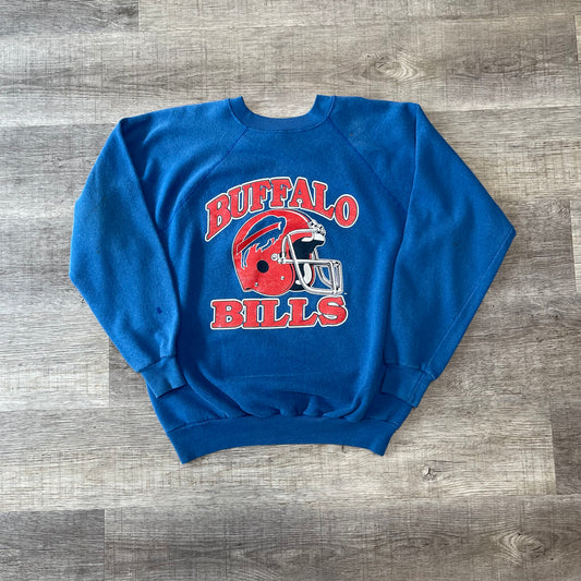 Vintage 1990s Buffalo Bills Trench Sweatshirt Size XL