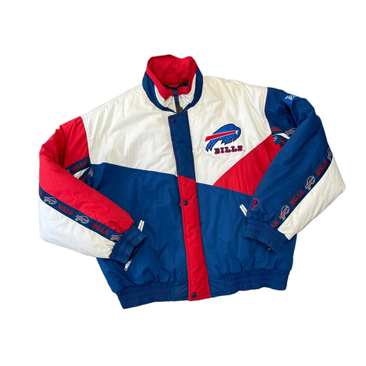 Vintage 1990s NFL Buffalo Bills Pro Player Puffer Jacket Size XXL