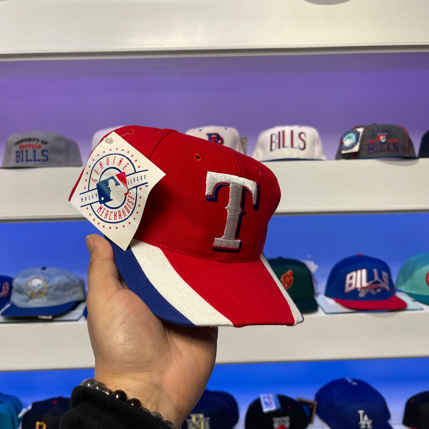 Vintage MLB Texas Rangers Snap Back Dead Stock New