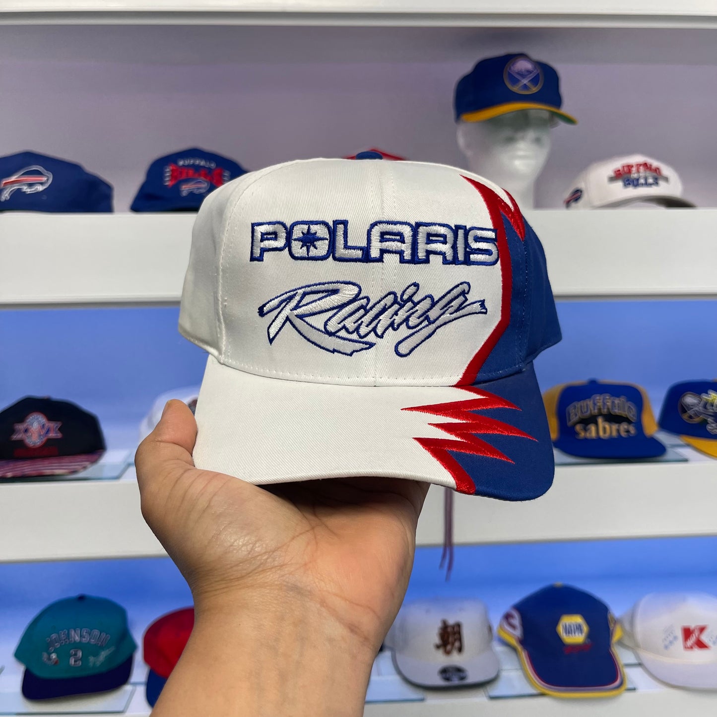 Vintage 1990s Polaris Racing Jaded Edge Twill Snap Back