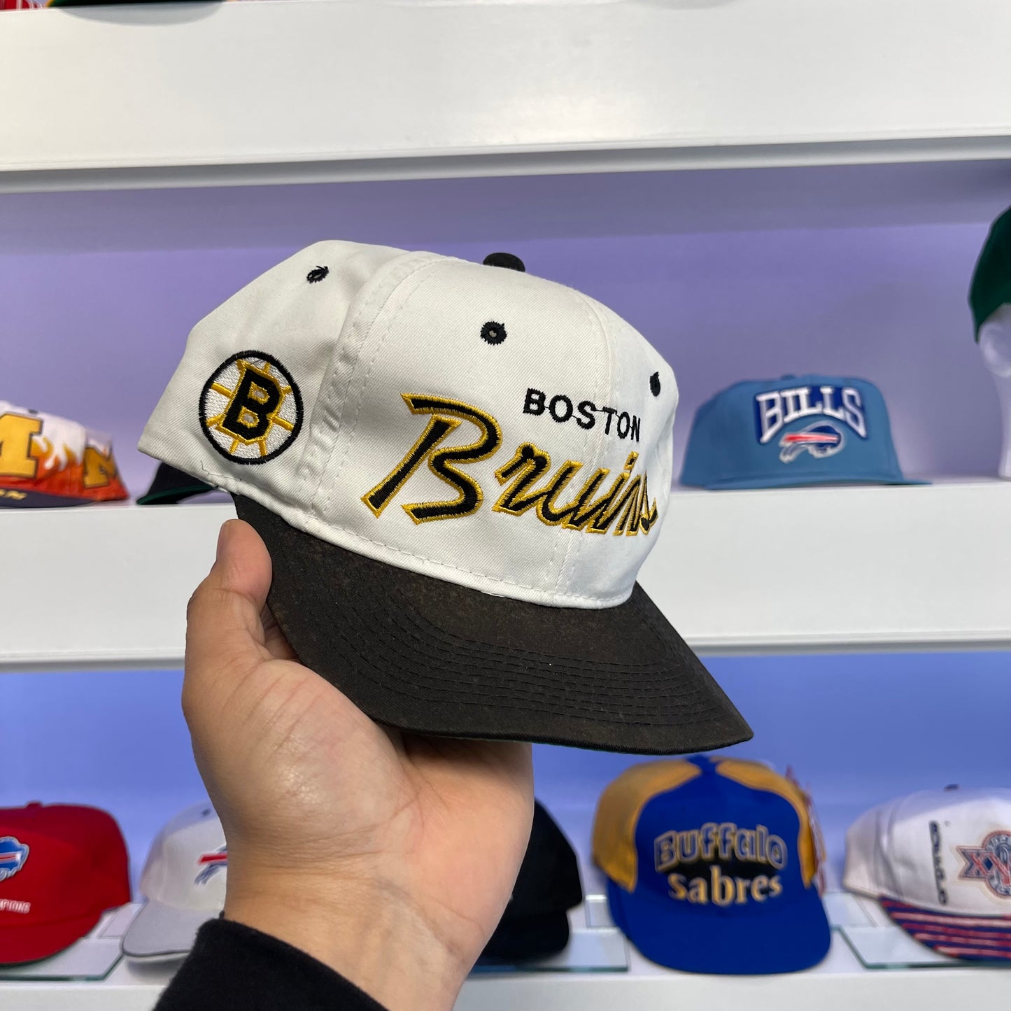 Vintage 1990s NHL Boston Bruins Sports Specialties Twill Snap Back