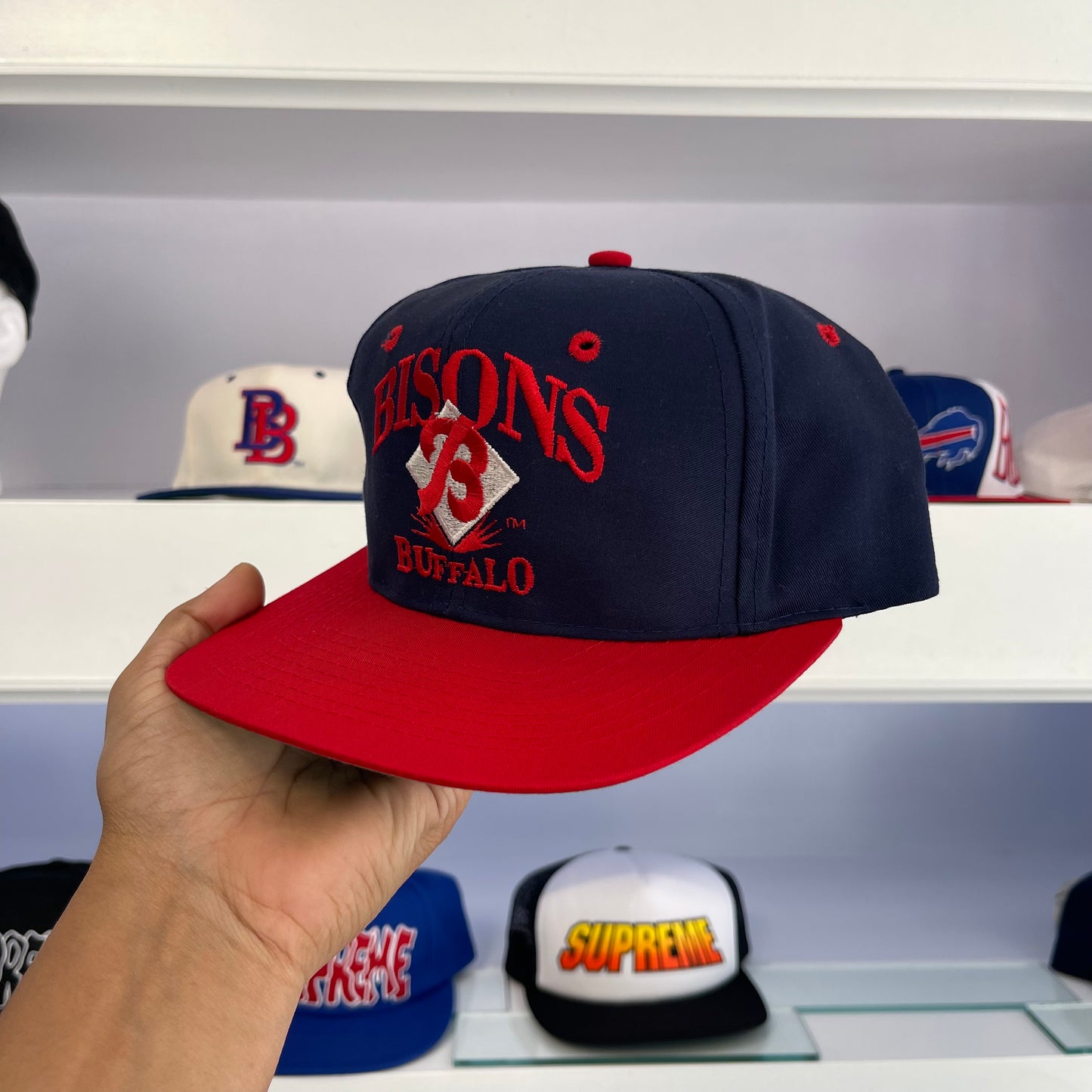 Vintage 1990s Buffalo Bisons MiLB Twill Snap Back