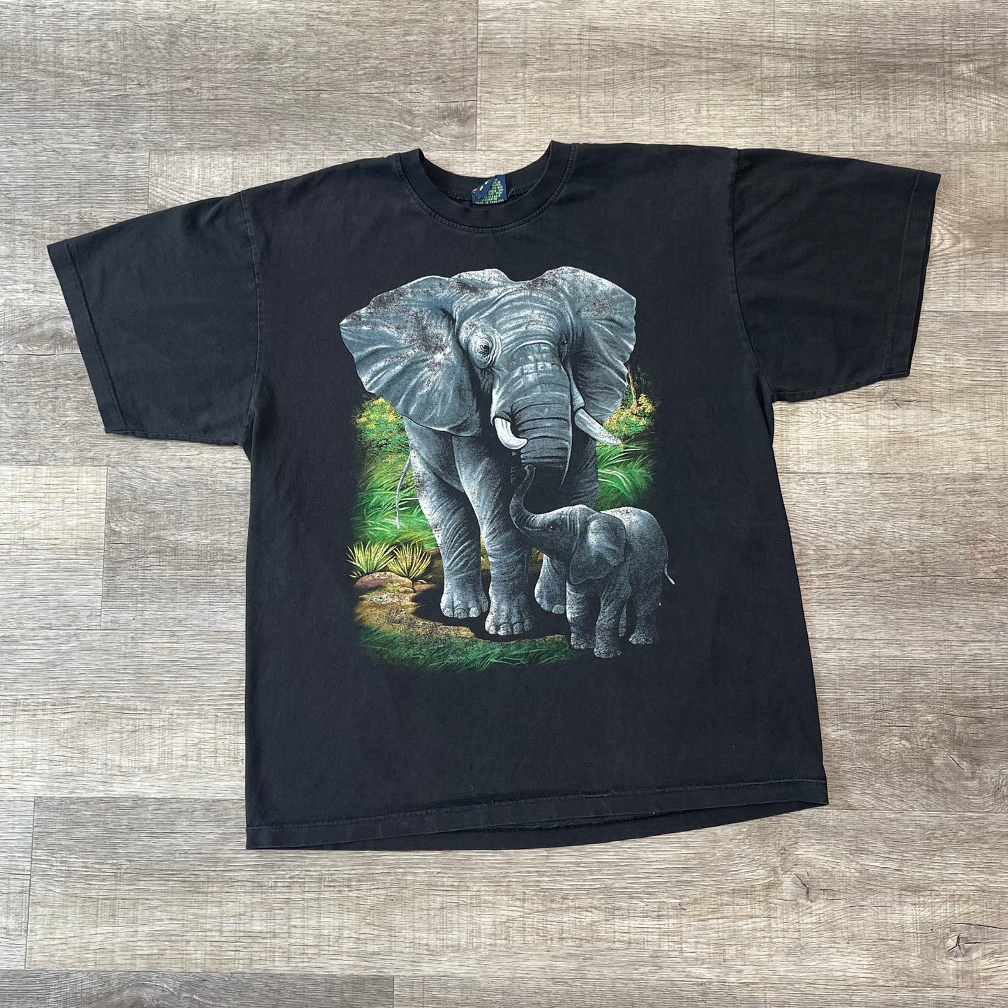 Vintage Elephant Nature Shirt Size XL