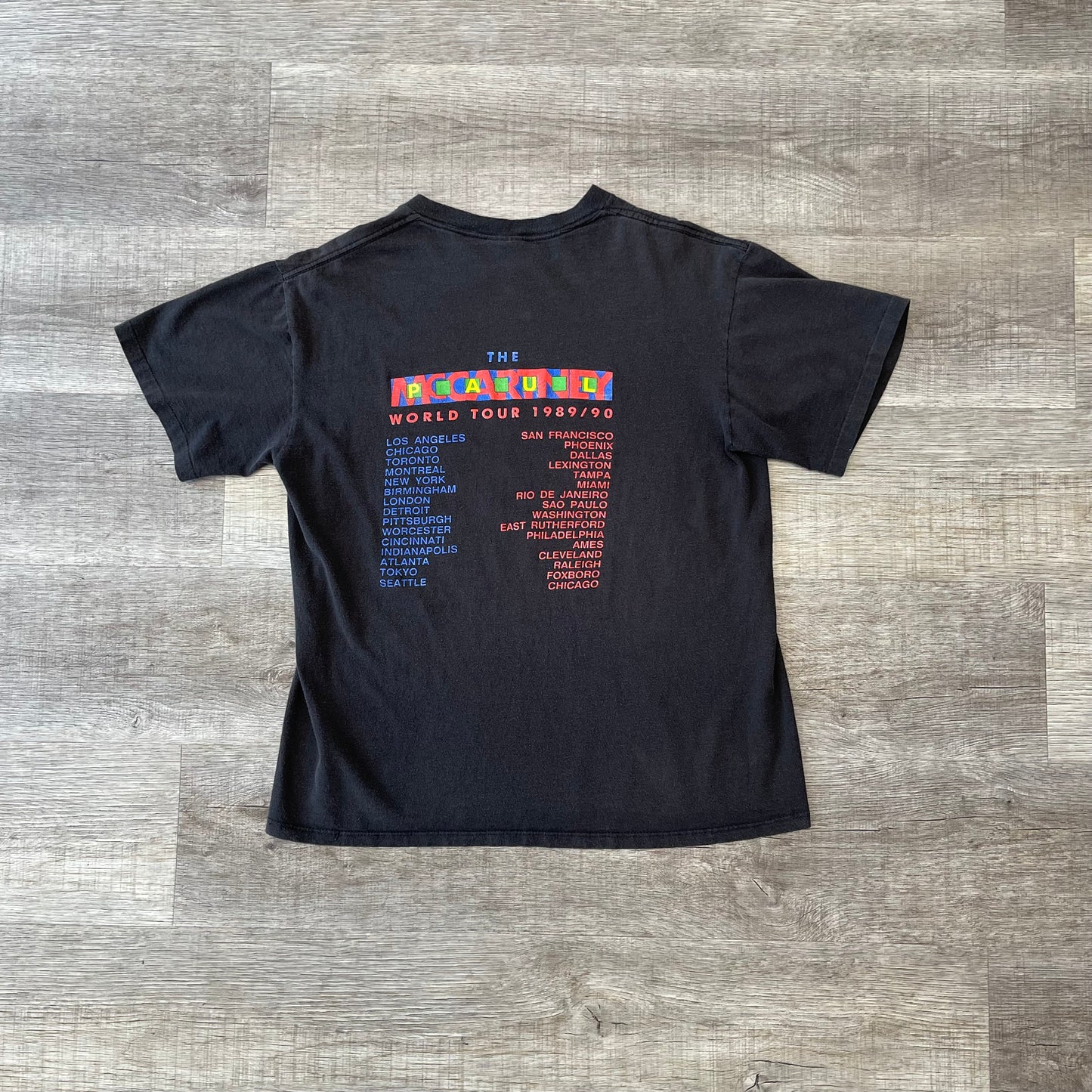 Vintage 1989 1990 Paul McCartney World Tour Shirt XL