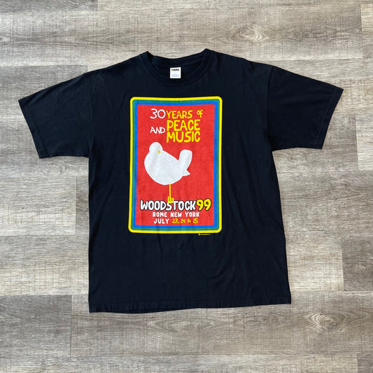 Vintage 1999 Wood Stock T Shirt Size XL