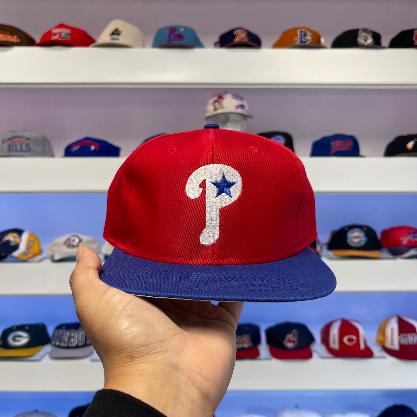 Vintage 1990s MLB Philadelphia Phillies Twill Snap Back