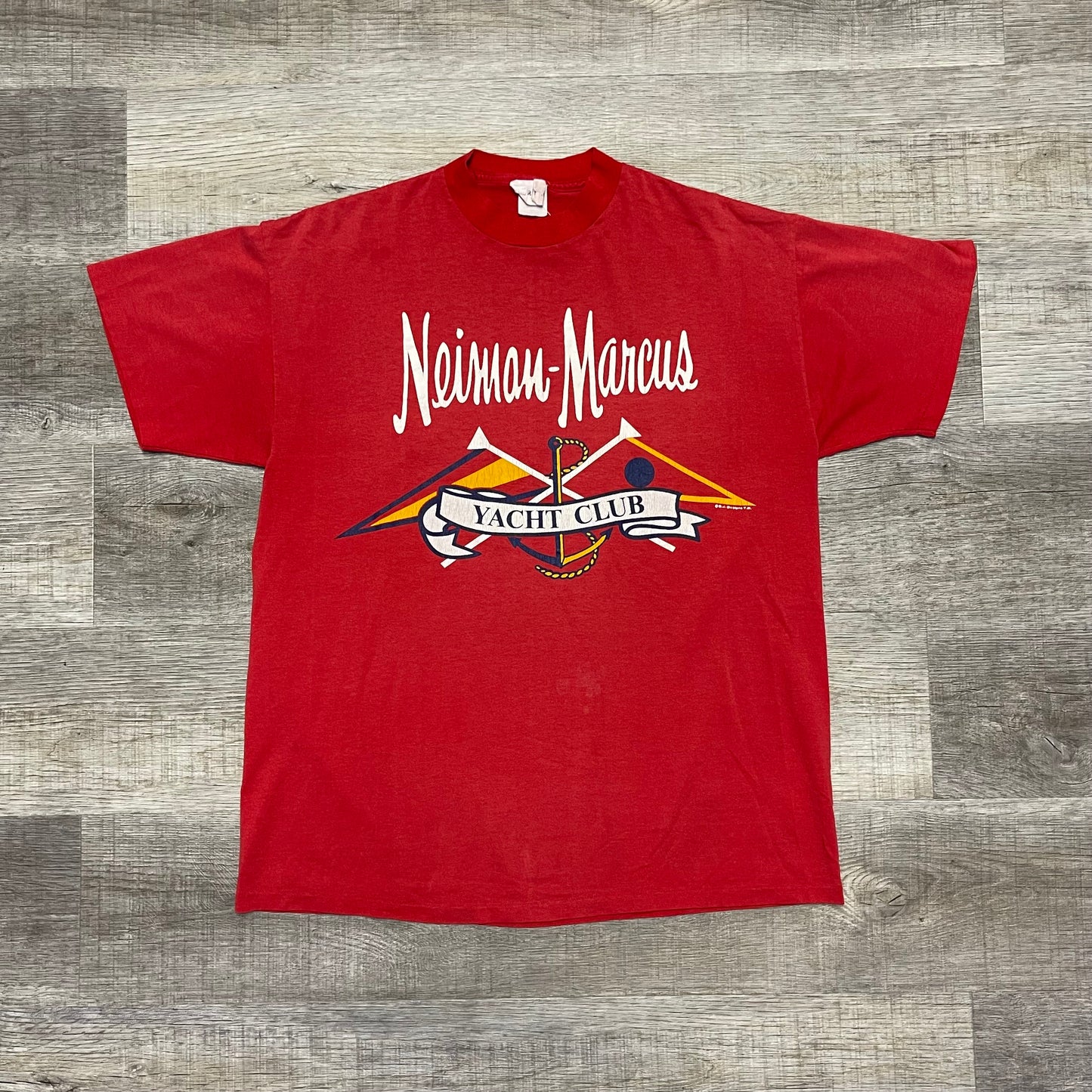 Vintage 1990s Neiman Marcus Yatch Club T Shirt Size Large