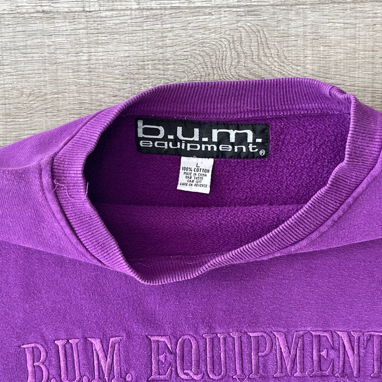 1990s B.U.M. Equipment Sweatshirt Size Large