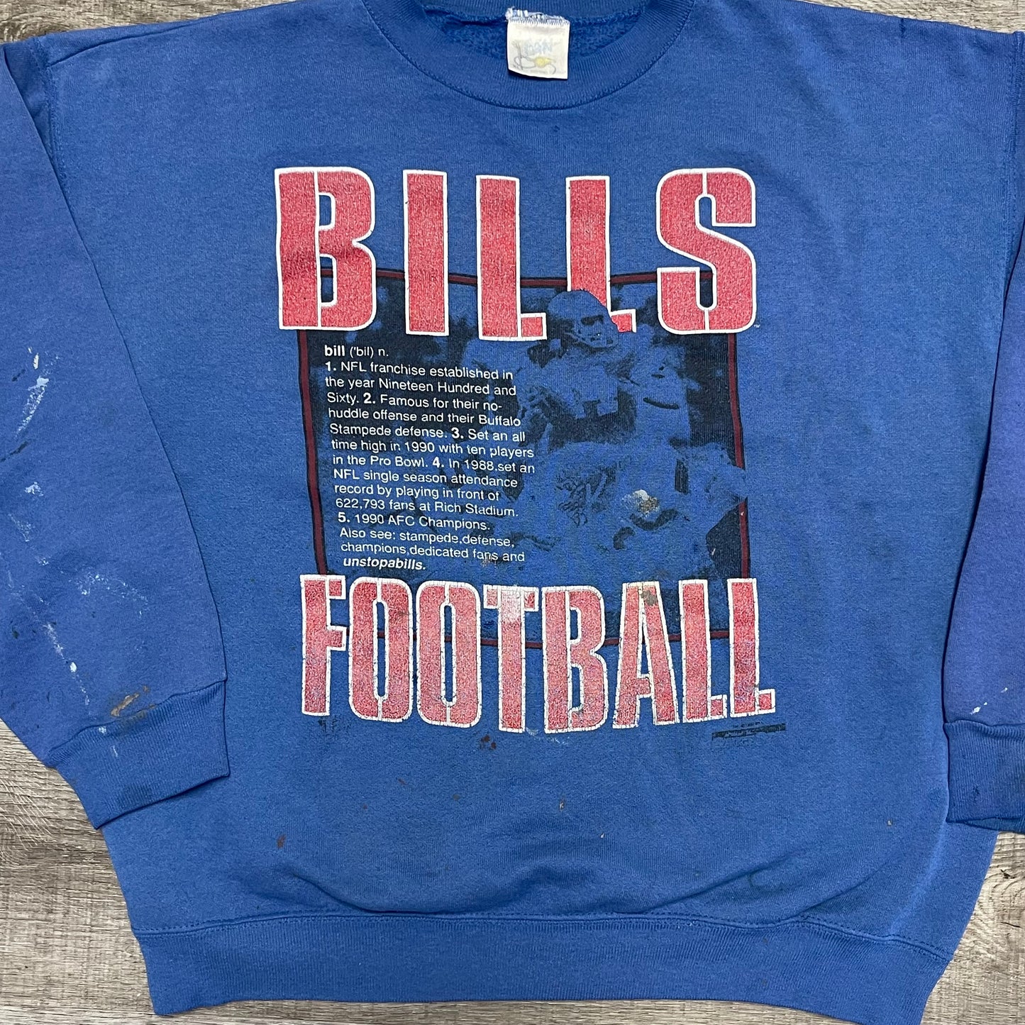 Vintage 1990 Buffalo Bills Sweatshirt Size XL