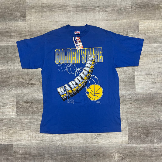 Vintage 1990s NBA Golden State Warriors Trench Shirt Size XL New with Tags