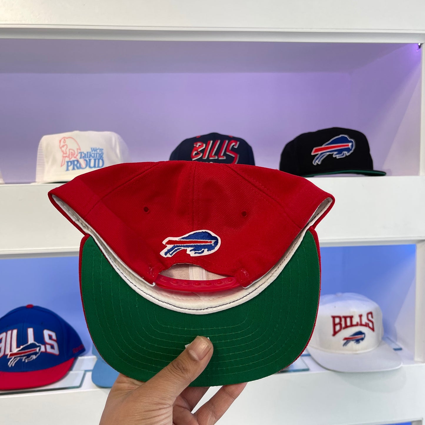 Vintage 1990s NFL Buffalo Bills Red Wool Snap Back