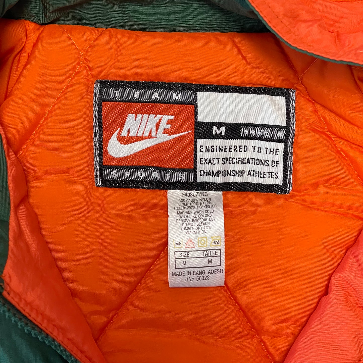 1990s Miami Hurricanes Nike Jacket Size Medium