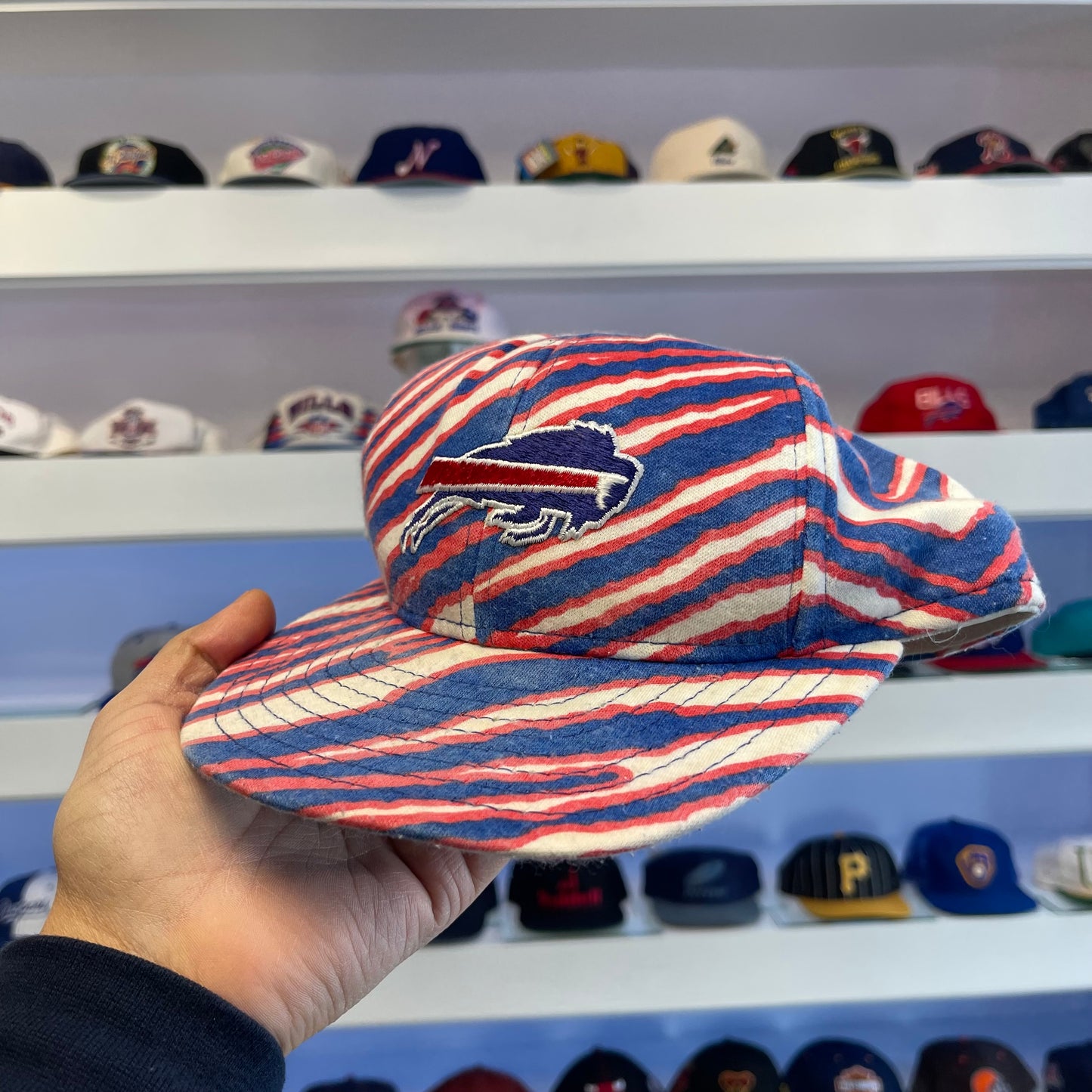 Vintage 1990s Buffalo Bills Zubaz Snap Back