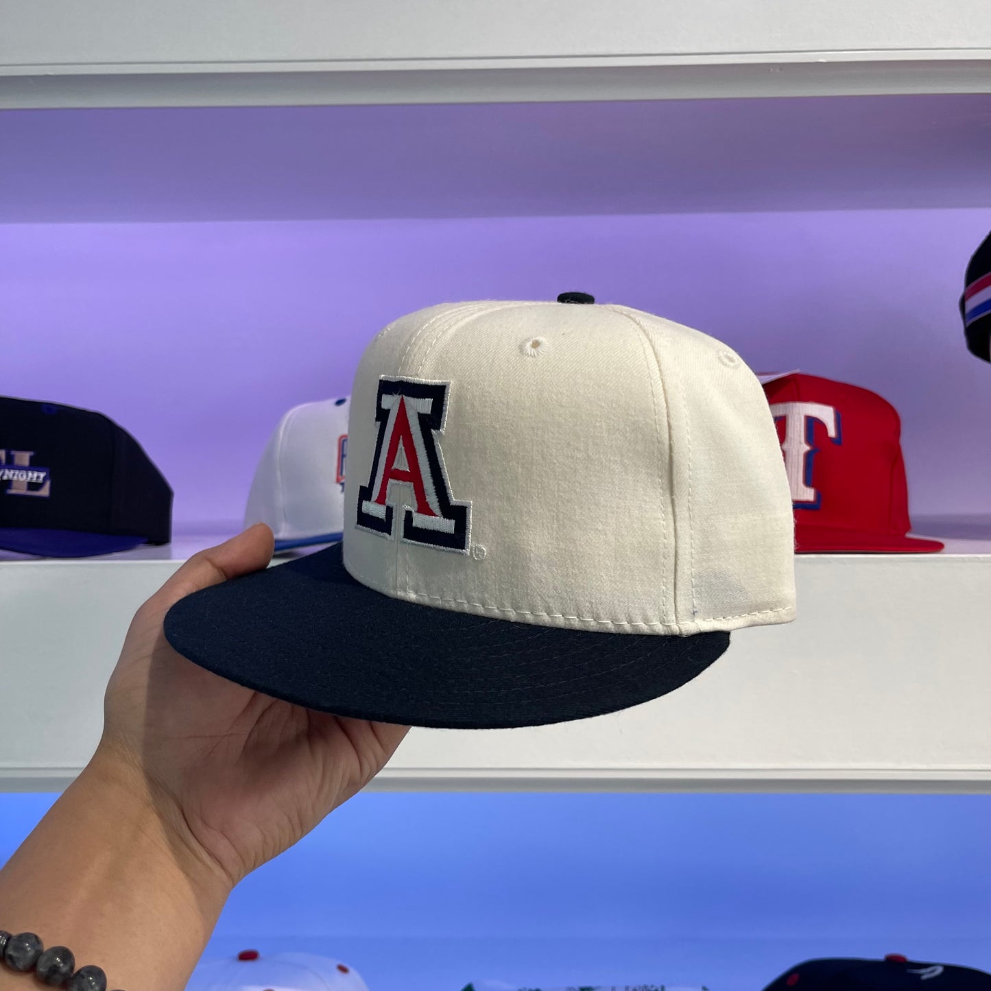 Vintage 1990s NCAA Arizona Wildcats New Era Wool Fitted 7 1/8