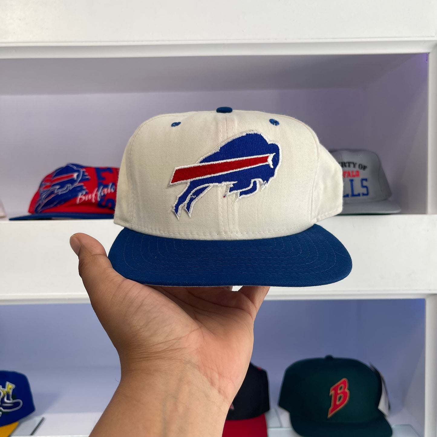 Vintage 1990s NFL Buffalo Bills New Era Wool Snap Back