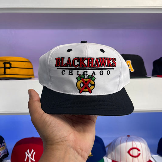 Vintage 90s NHL Chicago Blackhawks Twill Snap Back