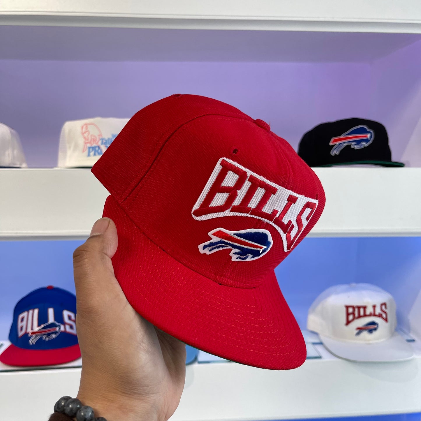 Vintage 1990s NFL Buffalo Bills Red Wool Snap Back