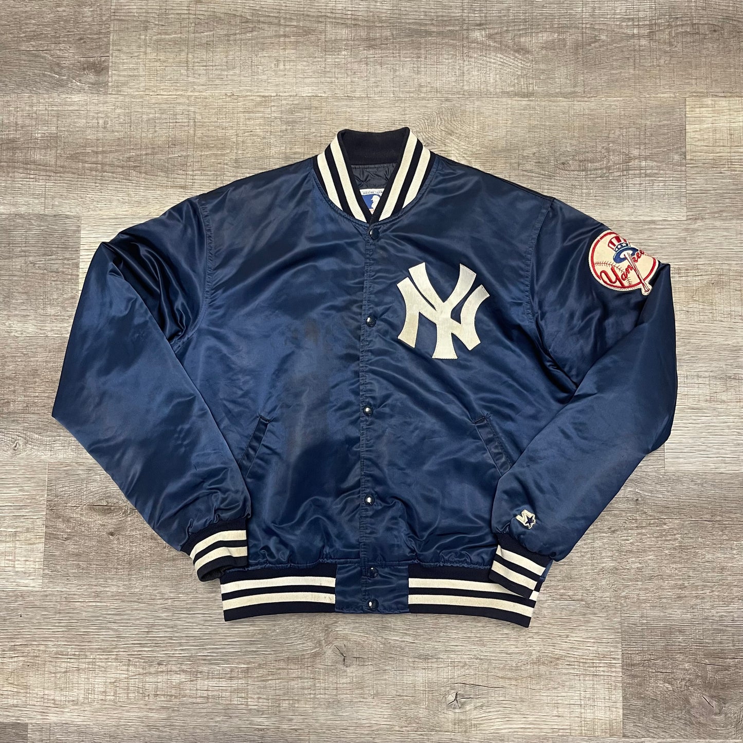 1990s MLB New York Yankees Starter Satin Jacket Size Large