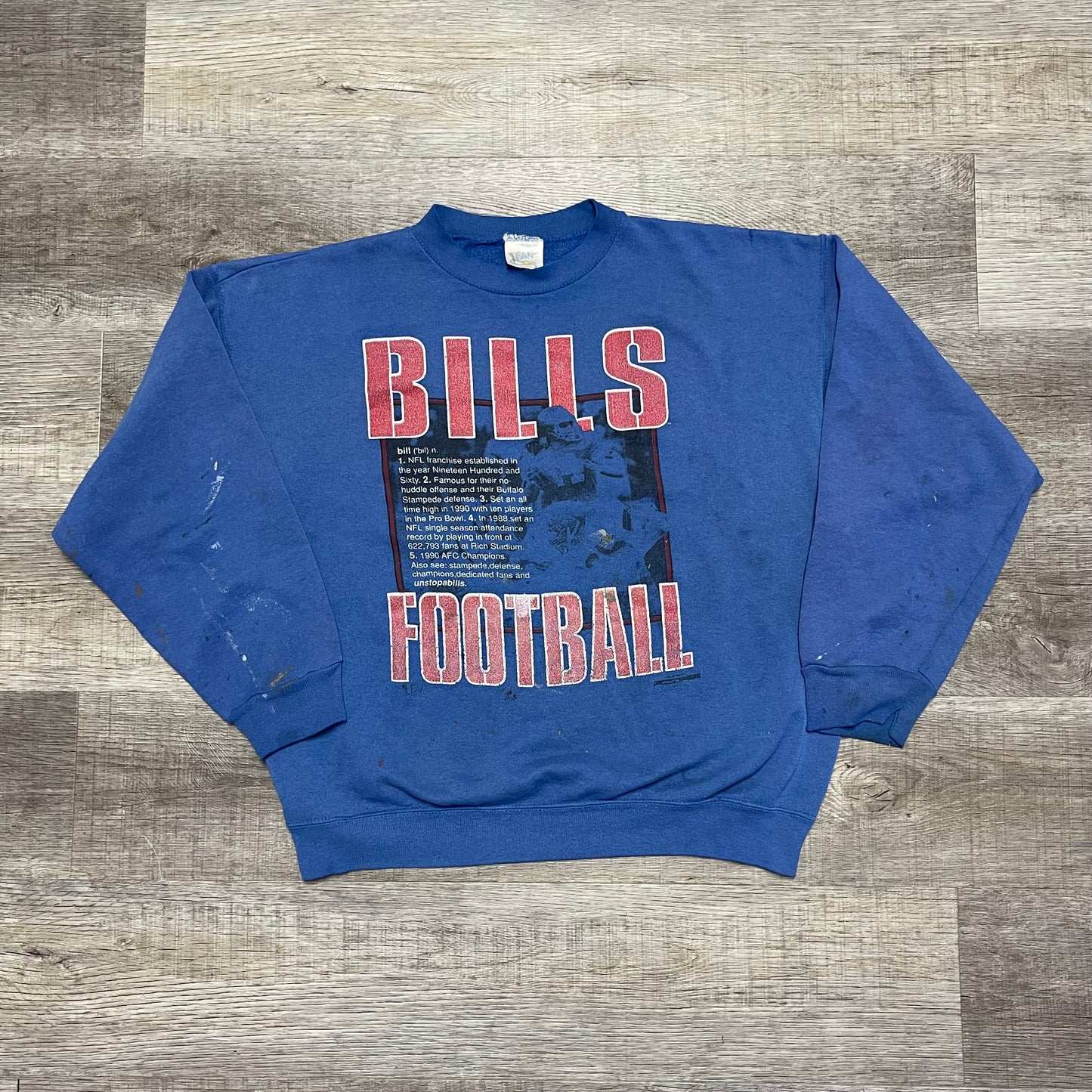 Vintage 1990 Buffalo Bills Sweatshirt Size XL