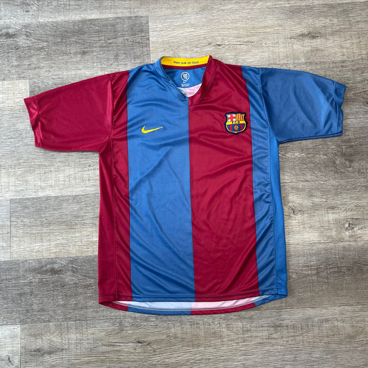Vintage 2008 Nike Barcelona Soccer Jersey Size XL
