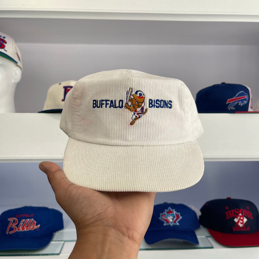 Vintage 1980s Buffalo Bisons Corduroy Snap Back