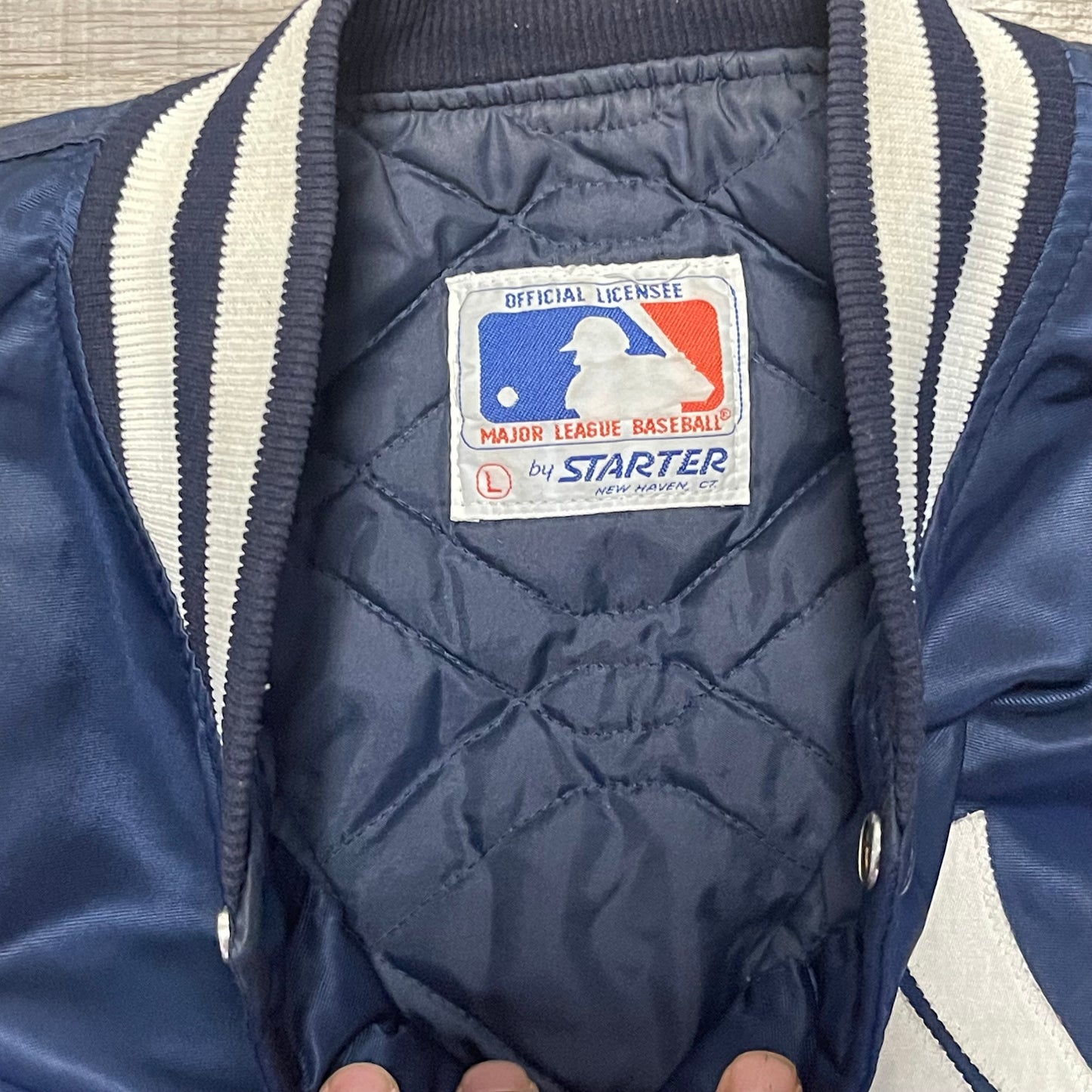 1990s MLB New York Yankees Starter Satin Jacket Size Large