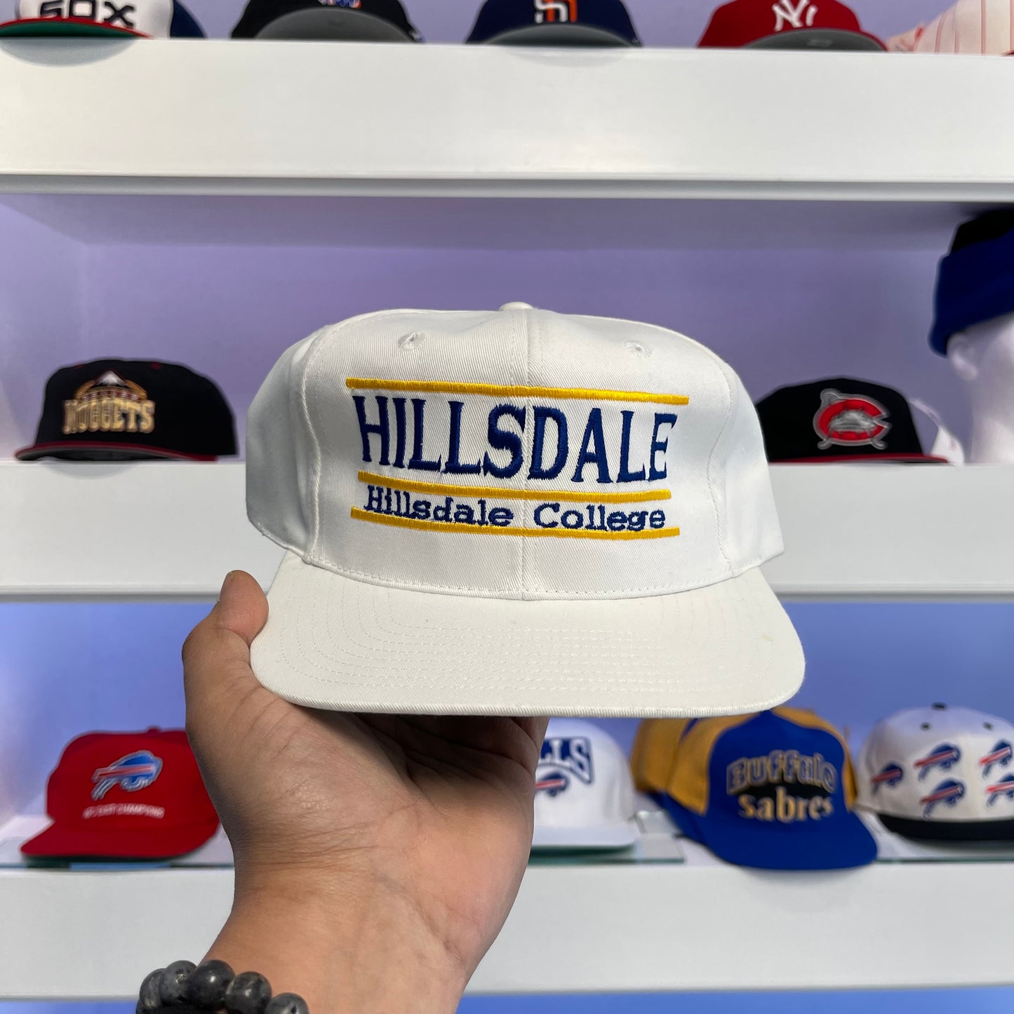 Vintage 1990s NCAA Hillsdale College The Game Snap Back New with Tags