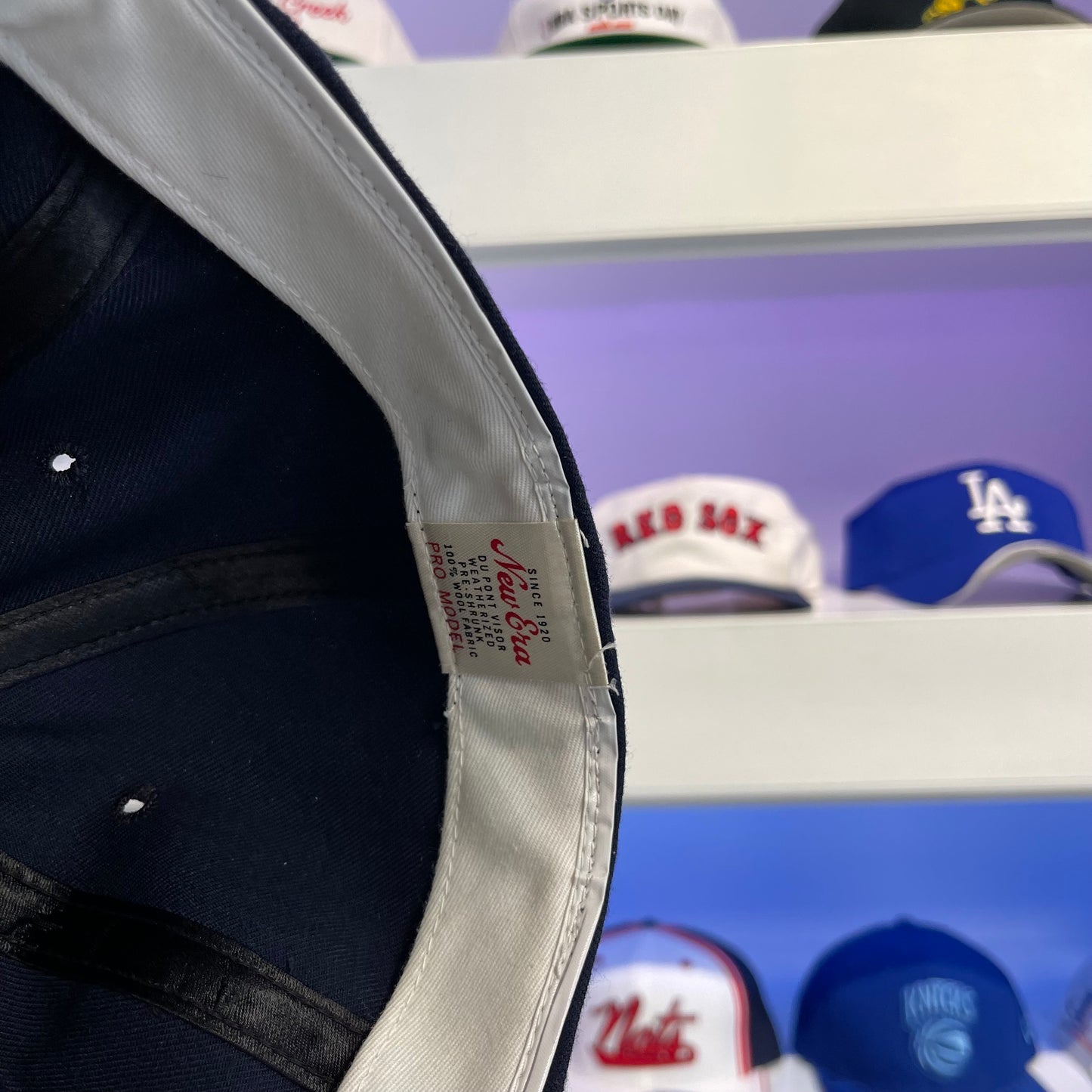 80S ABERCROMBIE AND FITCH NEW ERA FITTED HAT - 7 1/4