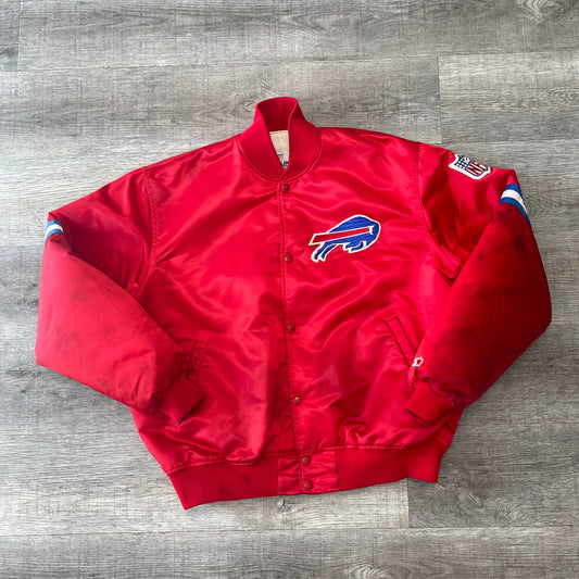 Vintage 1990s Buffalo Bills Red Starter Jacket Size XL