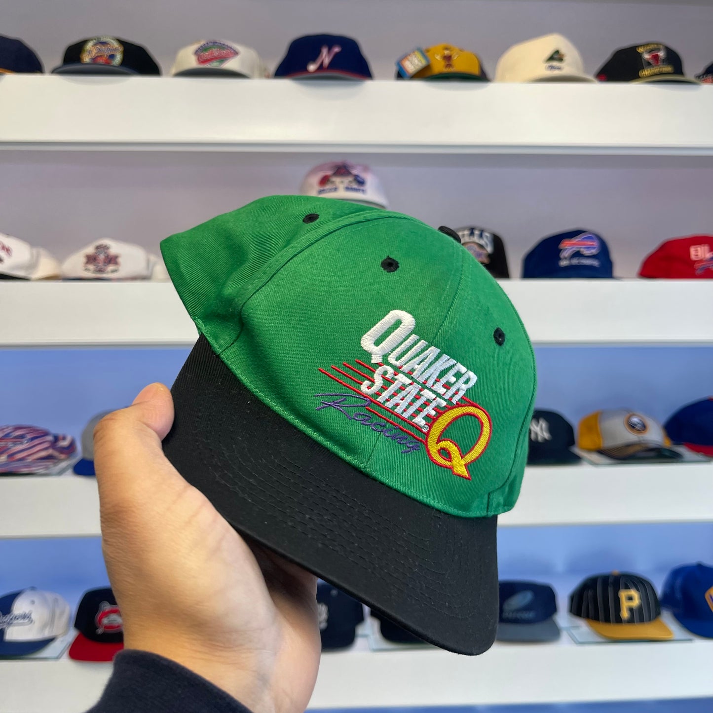 Vintage 1990s Quaker State Racing Twill Snap Back