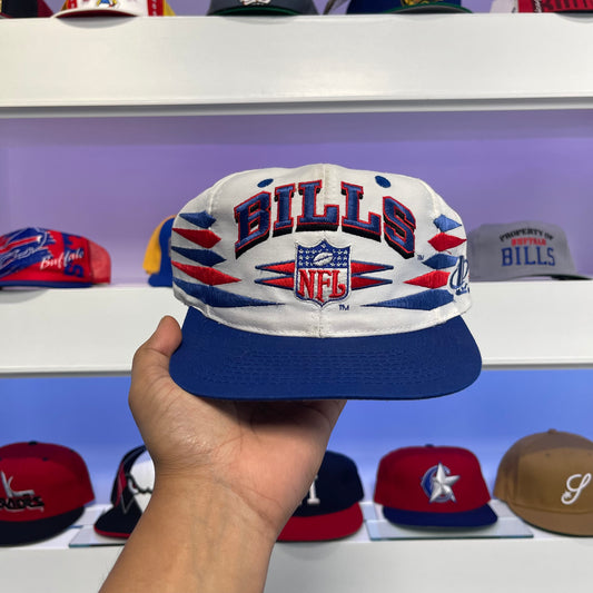 Vintage 90s Buffalo Bills Logo Athletic Diamond Cut Twill NFL Snap Back