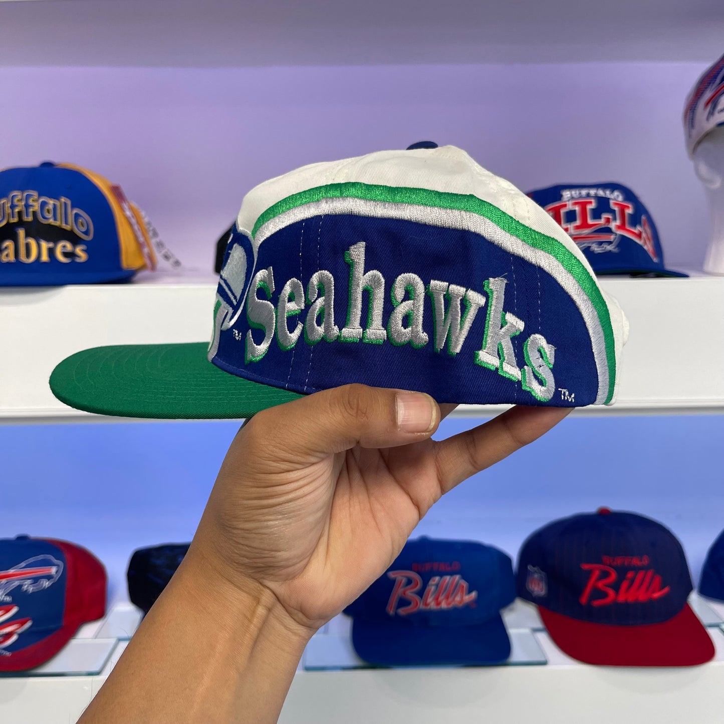 1990s Seattle Seahawks Twill Snap Back New with Tags