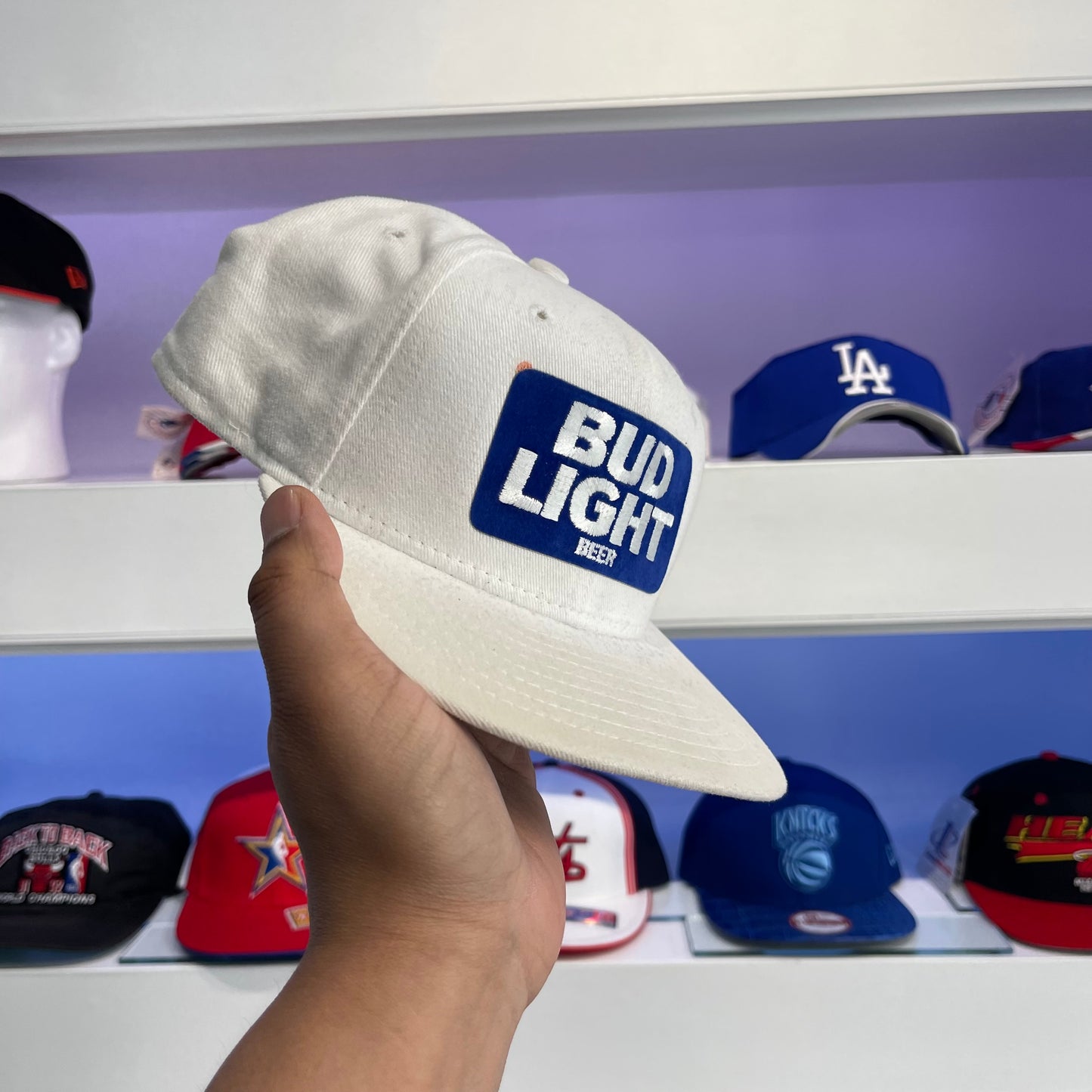 Vintage 1990s Bud Light Wool Snap Back