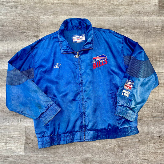 Vintage 1990s NFL Buffalo Bills Logo Athletic Pro Line Jacket Size XL