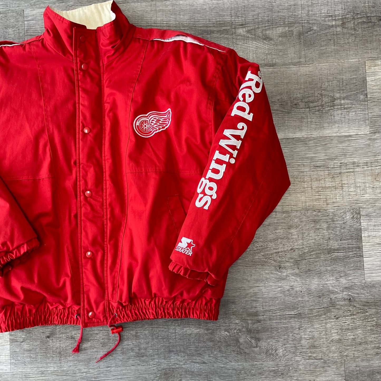 Vintage Detroit Red Wings Starter Jacket Size XL