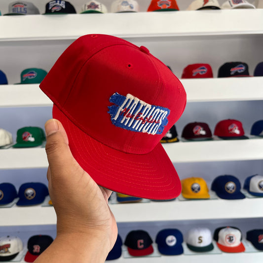 Vintage 1990s NFL New England Patriots Red Wool Snap Back