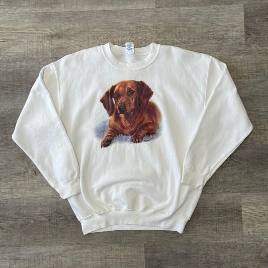 Vintage 1990s Dog Cartoon Sweatshirt Size Large