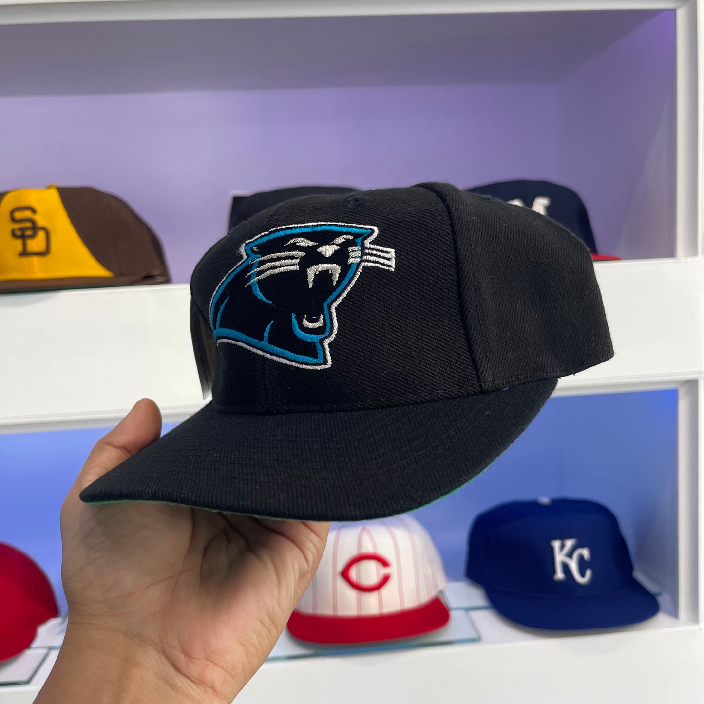 Vintage 90s NFL Carolina Panthers Snap Back Dead Stock with Tags