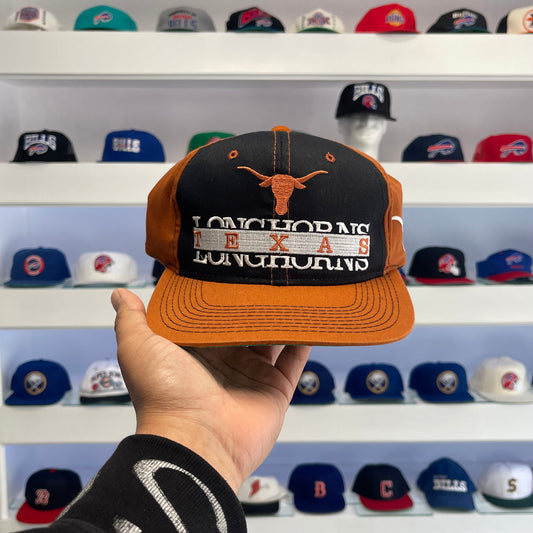 Vintage 1990s Texas Longhorns Pro Player Twill Snap Back