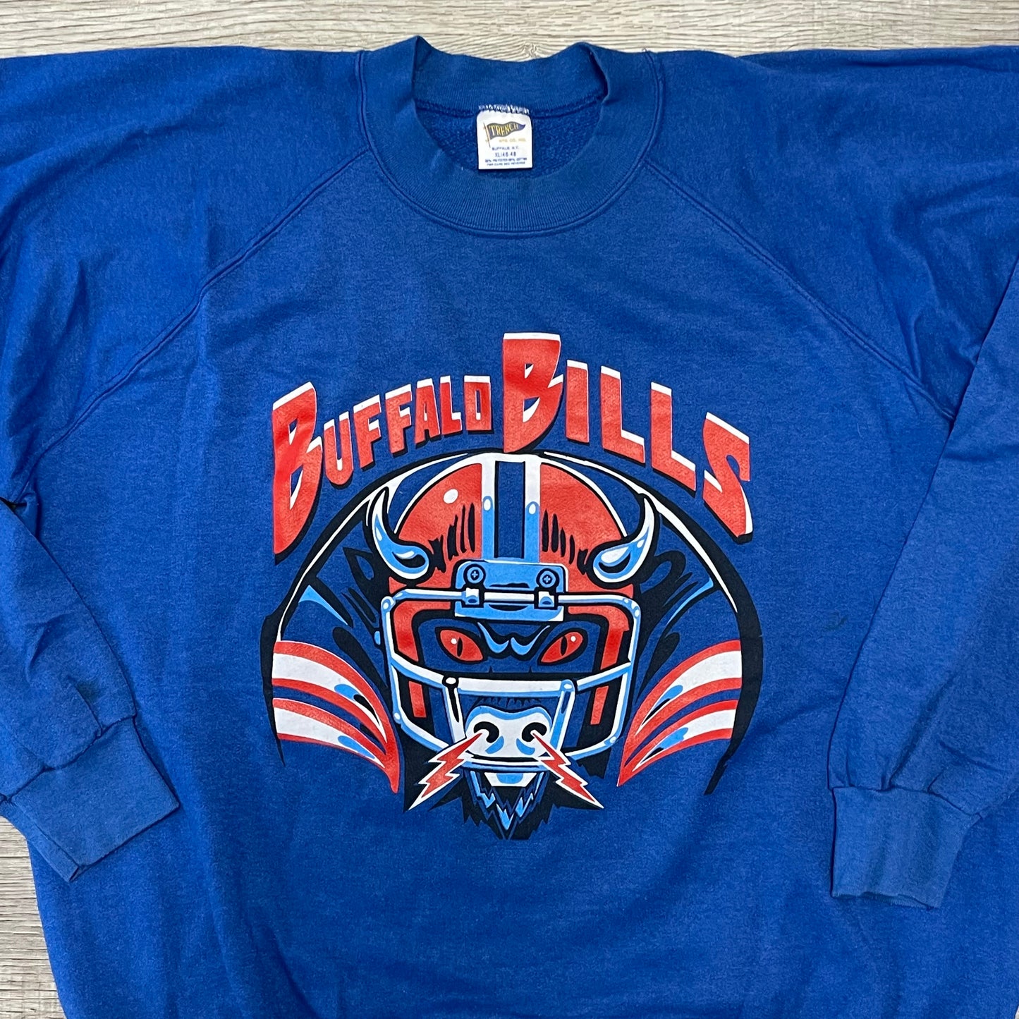 Vintage Buffalo Bills Trench Sweatshirt Size XL