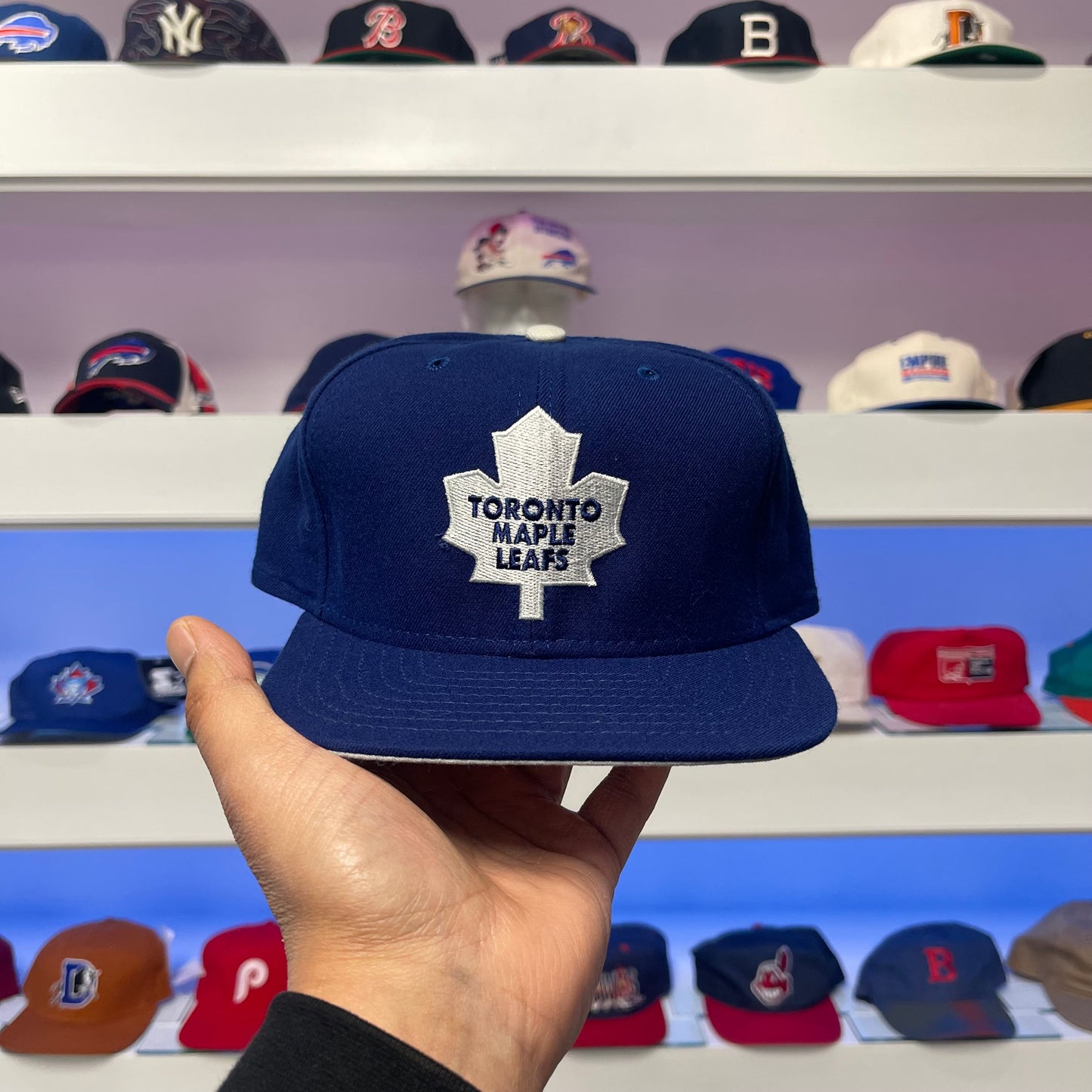 Vintage 1990s NHL Toronto Maple Leafs Wool Snap Back