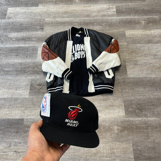 Vintage 1990s NBA Miami Heat Snap Back New Dead Stock