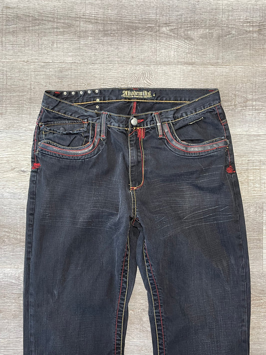Vintage 2000s Akademiks Black Jeans Oversized Size 36x46
