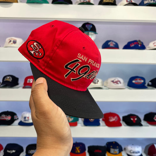 Vintage 1990s NFL San Francisco 49ers Sports Specialties Script Snap Back