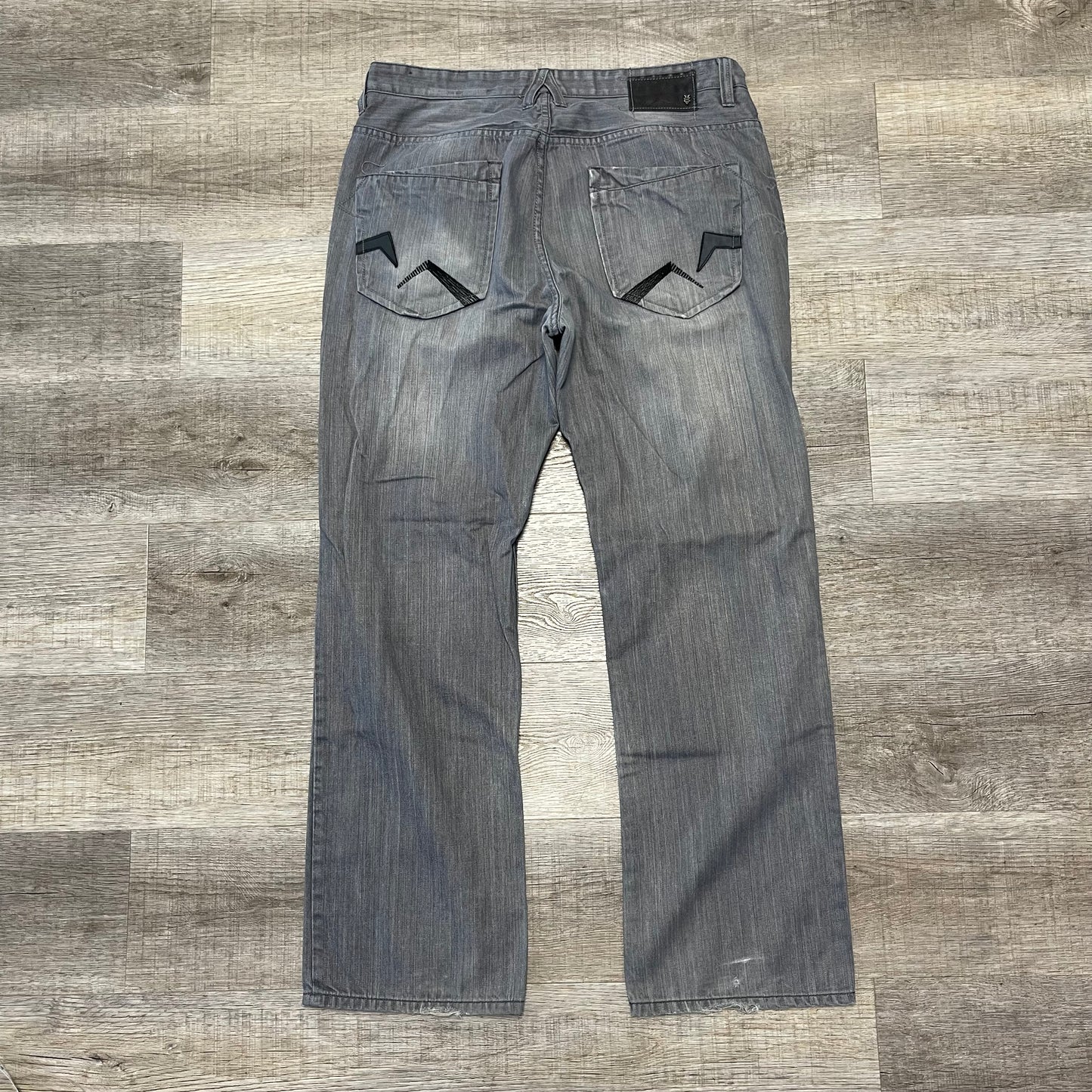 Vintage Y2K Ecko Unltd. Grey Denim Jeans Size 38x44