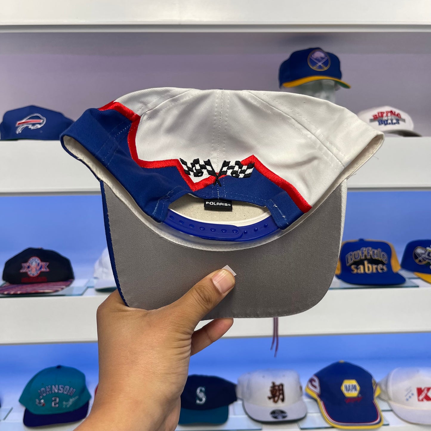 Vintage 1990s Polaris Racing Jaded Edge Twill Snap Back