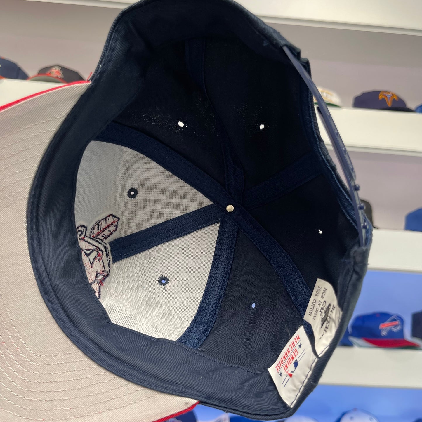 Vintage 1990s MLB Cleveland Indians Twill Snap Back