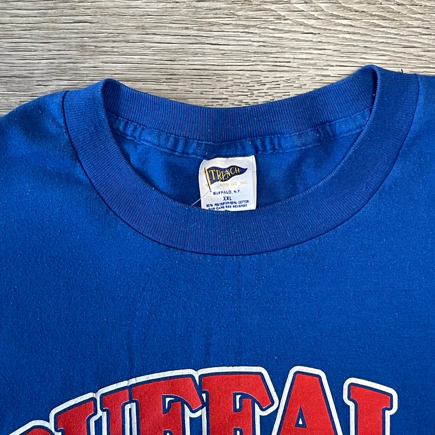 Vintage 1990s Buffalo Bills Trench Shirt Size XXL